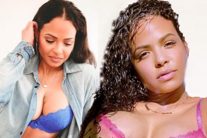 Christina Milian models colorful lingerie from Rihanna's Savage X Fenty line