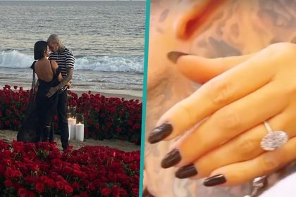 Travis Barker proposes to Kourtney Kardashian with $1million diamond ring